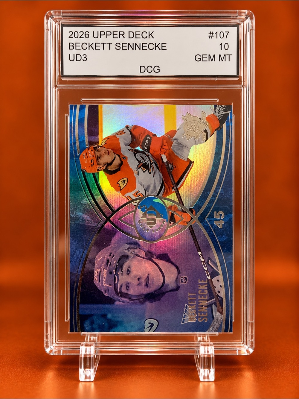 Upper Deck Beckett Sennecke Hockey Card — Rookie